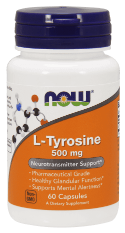 now foods l tyrosine 500mg 60 capsules