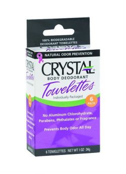 Crystal Body Deodorant Towelettes