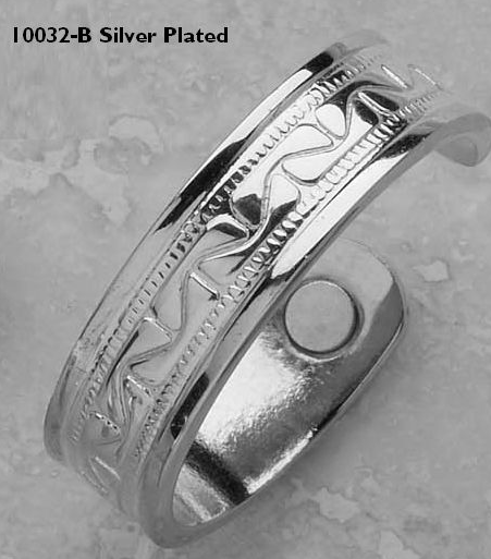 Silver Plated Super Magnetic Ring