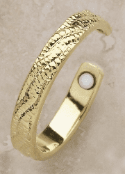 Gold Plated Toe Magnetic Ring