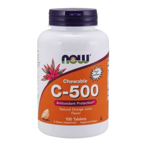 CHEWABLE VITAMIN C 500 – 100 LOZENGES