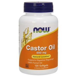 CASTOR OIL CAPSULES 650 MG – 120 SOFTGELS