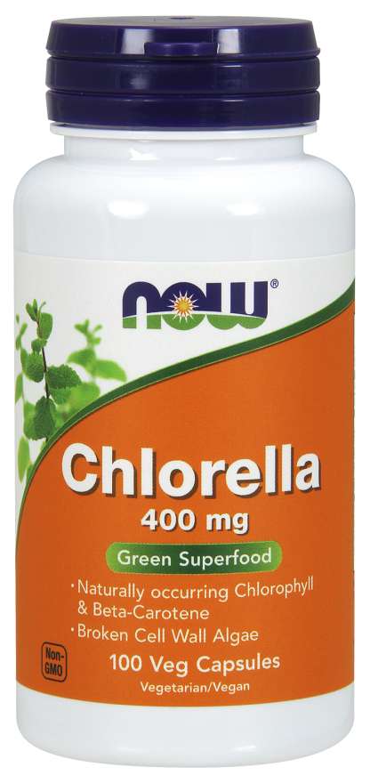 now foods chlorella 400mg 100 vegetarian capsules