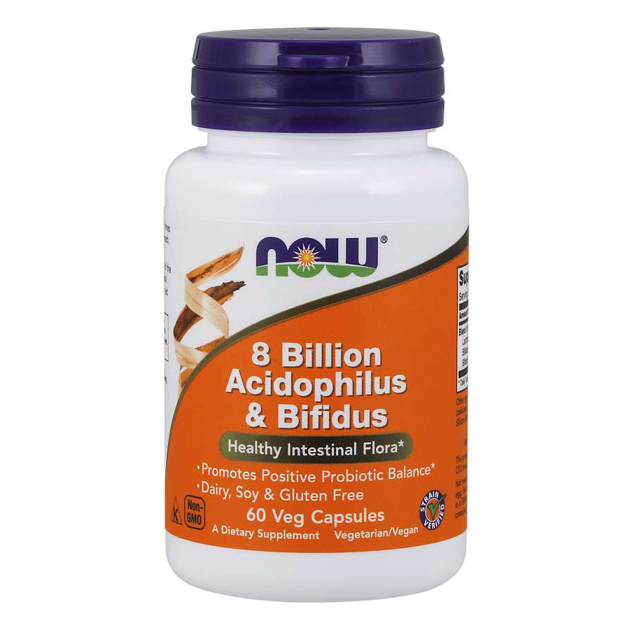 ACIDOPHILUS AND BIFIDUS 8 BILLION – 60 CAPSULES