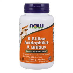 ACIDOPHILUS AND BIFIDUS 8 BILLION – 120 CAPSULES