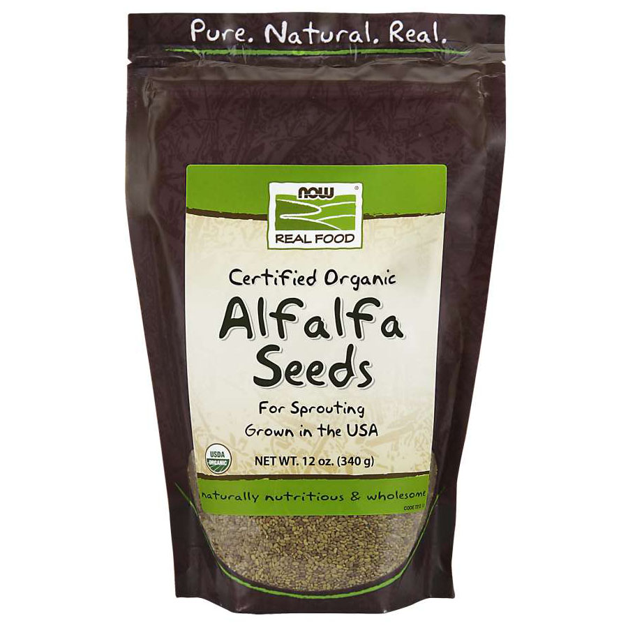 ALFALFA SEEDS FOR SPROUTING CERTIFIED ORGANIC – 12 OZ.