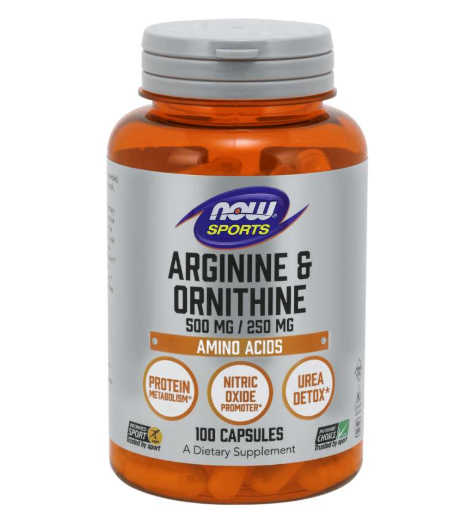 Arginine & Ornithine 500/250mg - 250 Capsules