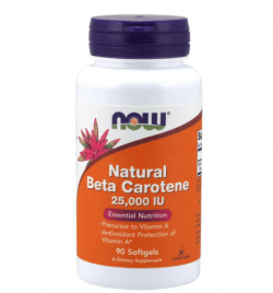 Beta Carotene 25,000 IU - 90 Softgels, NOW Foods