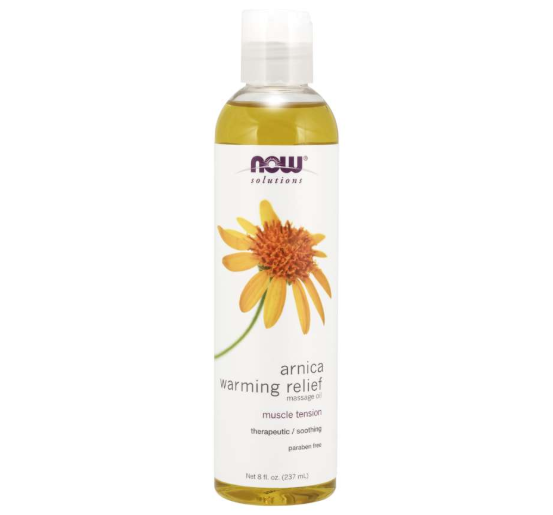 arnica warming relief massage oil