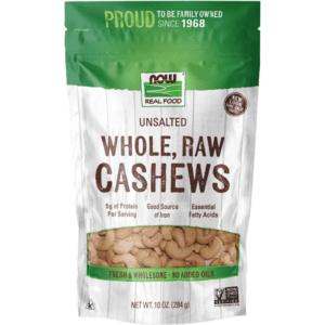 now foods raw cashews