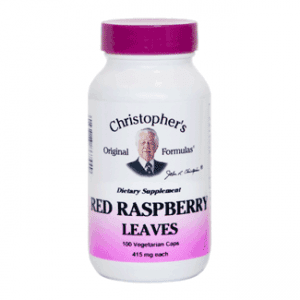Dr. Christopher's red raspberry leaf supplement - 100ct.