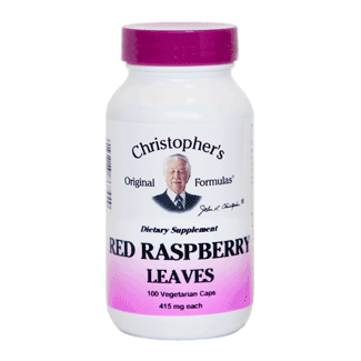 Dr. Christopher's red raspberry leaf supplement - 100ct.