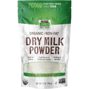 now foods dry milk powder 12 oz