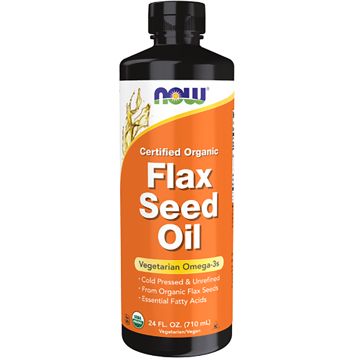now foods organic flax seed oil liquid 24 fl oz