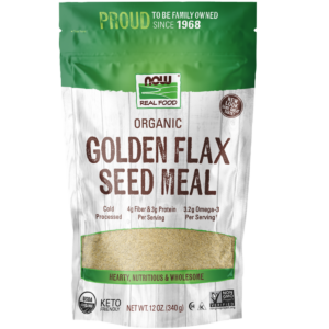 now foods organic golden flax seed meal non gmo 12 oz