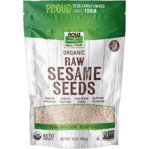 now foods organic raw sesame seeds 16oz