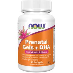 now foods prenatal gels + dha 90 capsules