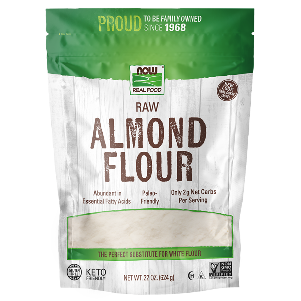 now foods raw almond flour 22 oz