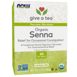 organic senna tea now foods 24 bags