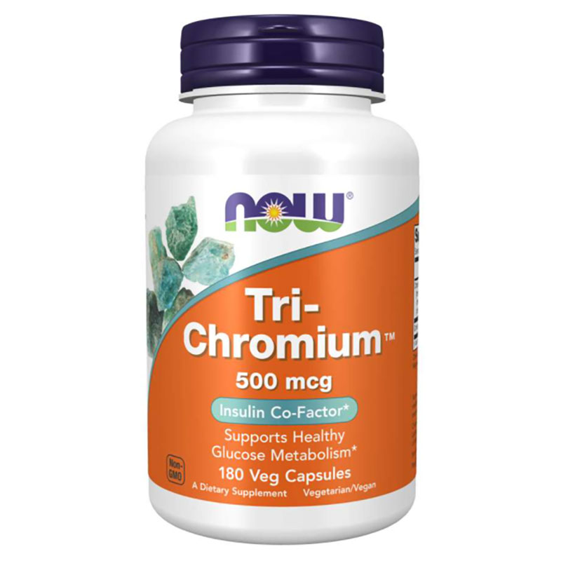 NOW Foods - Tri-Chromium™ 500 mcg with Cinnamon Veg Capsules