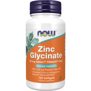 zinc glycinate now foods 120 capsules