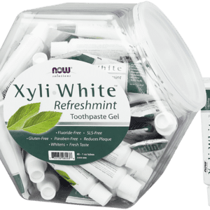 NOW Foods XyliWhite Refreshmint Toothpaste Gel Fluoride Free 6.4 oz
