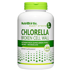 NutriBiotic Chlorella 500 mg, 300 tabs, Vegan