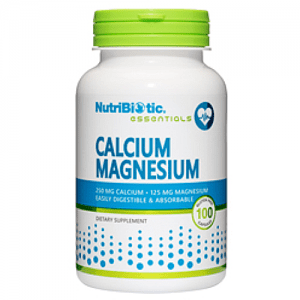 NutriBiotic Calcium Magnesium - 100 Capsules