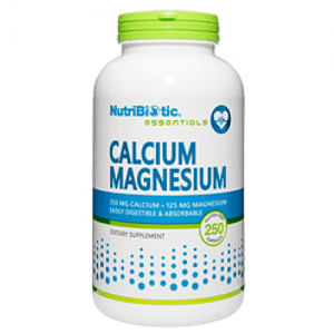 NutriBiotic Calcium Magnesium - 250 Capsules