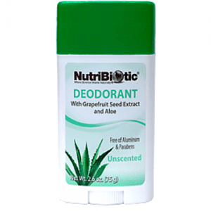 NutriBiotic Deodorant, Unscented - 2.6 oz