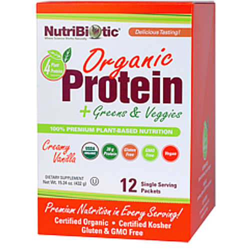Organic Protein + Greens & Veggies, Creamy Vanilla packets