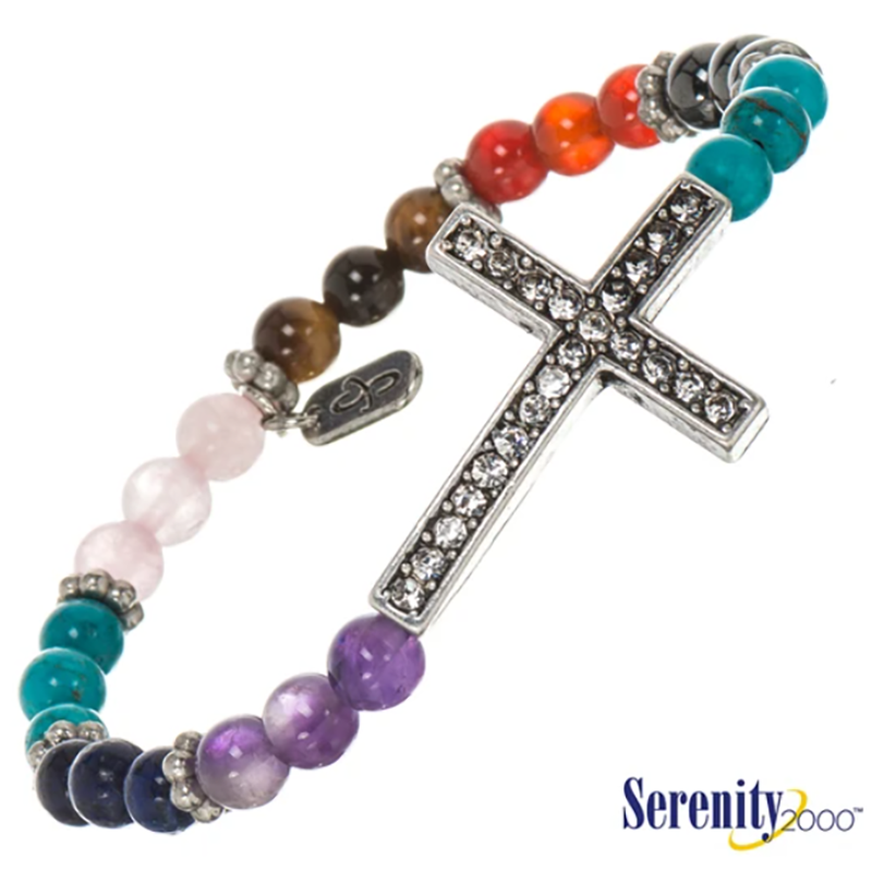 Serenity2000 Chakras Health Bracelet - Cross
