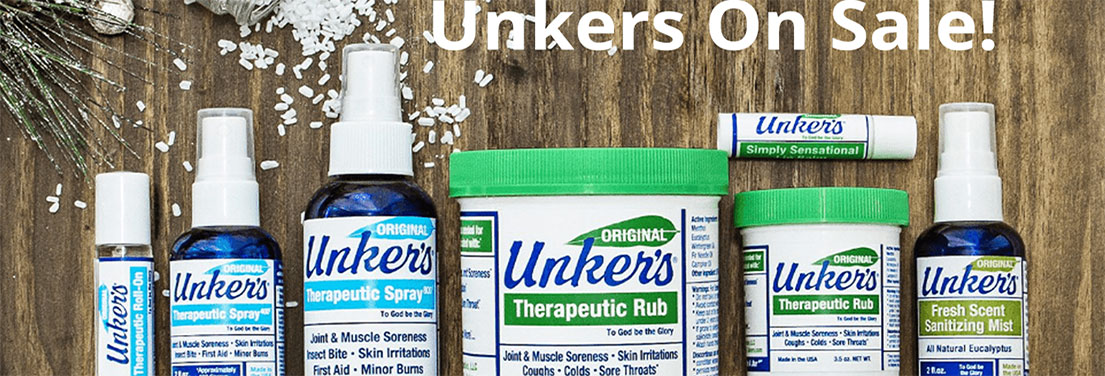 unkers salves and more on sale now!