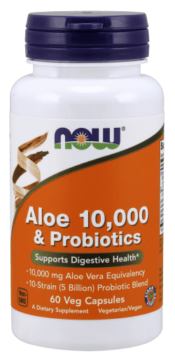 aloe 10,000 & probiotics 60 vegetable capsules