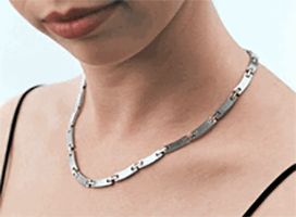 Stainless Steel Magnetic Necklace - Serenity 18", Serenity2000