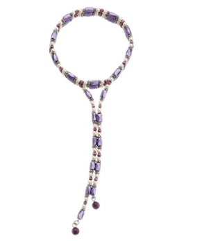 Magnetic Laurel, Purple Cat Eye Necklace, Serenity2000