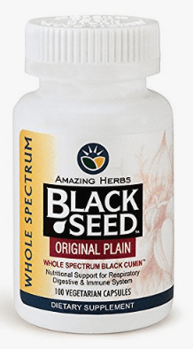 Black Seed Original Plain, 100 Capsules, Amazing Herbs