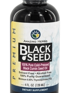 Premium Black Seed Oil, 4 oz, Amazing Herbs