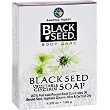 Black Seed Vegetable Glycerin Soap, 4.25 oz, Amazing Herbs