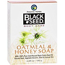 Black Seed Oatmeal & Honey Soap, 4.25 oz, Amazing Herbs