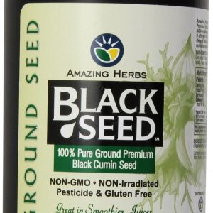 Black Seed Ground Seed, 16 oz, Amazing Herbs