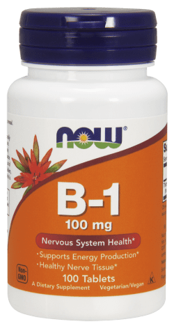 NOW Foods Vitamin B-1 (Thiamin) 100 mg Tablets