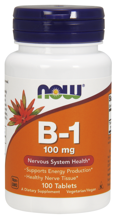 NOW Foods Vitamin B-1 (Thiamin) 100 mg Tablets