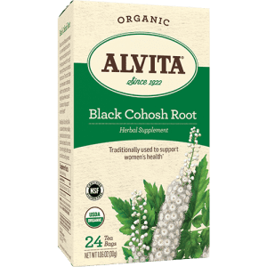 Organic Black Cohosh Root Tea, 24 bags, Alvita Teas