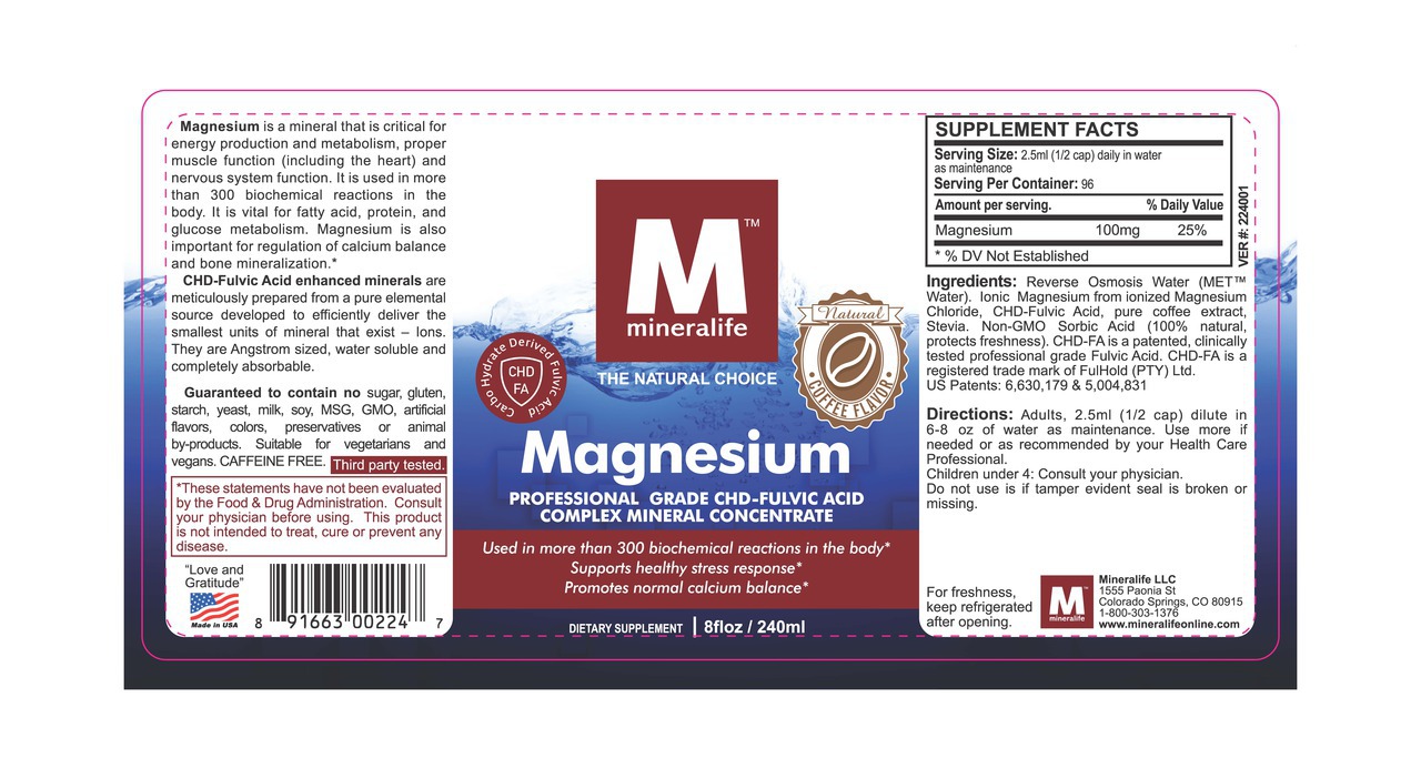 coffee magnesium supplement facts
