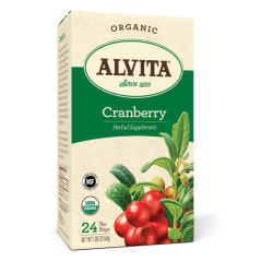 Cranberry Tea Bags, Caffeine Free, 24 Tea Bags, Alvita Teas