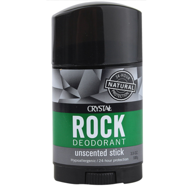 crystal rock unscented deodorant stick