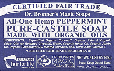 dr bronners peppermint soap