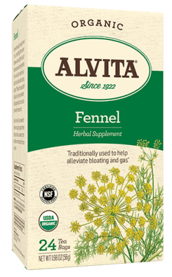 Fennel Seed Tea Bags, Caffeine Free, 24 Tea Bags, 2.12 oz (60 g), Alvita Teas