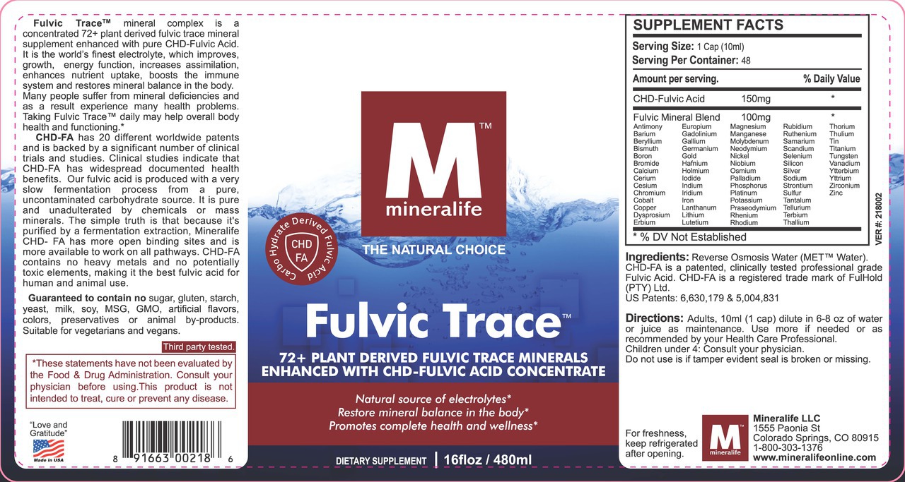 mineralife fulvic trace